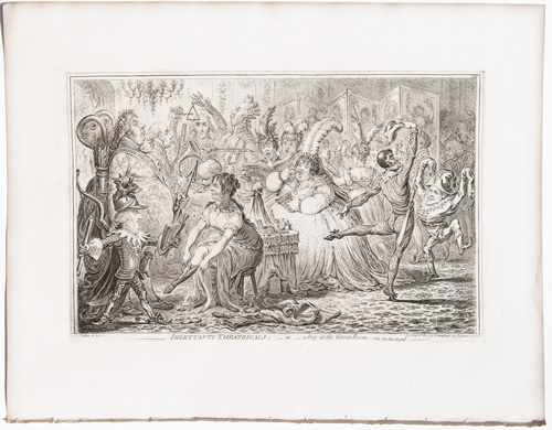 James Gillray originalDilettanti Theatricals; or, a Peep at the Green Room